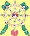 Logo: Dharma Wheel by Bob Jacobson