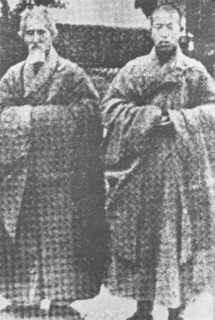 With the Elder Master Hsu Yun at Nanhua Monastery in China, 1948