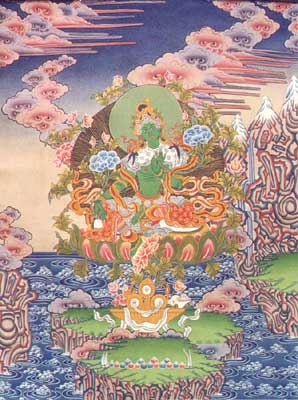 Green Tara in Buddhist Art